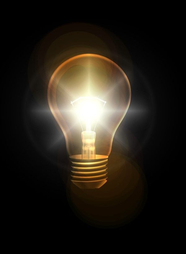 lightbulb, think, idea